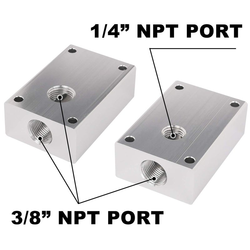 Hromee Compressed Air Outlet Kit for 1/2-Inch Tubing System with 1/4-Inch NPT Outlet Port, Air Push To Connect Outlet Block Set with Elbow NPT Straight and Universal Coupler - Image 2